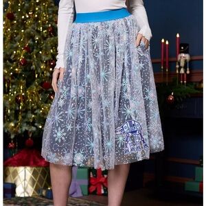 Her Universe | Star Wars | Blue and Gray | Snowflake Skater | 1X | Pockets